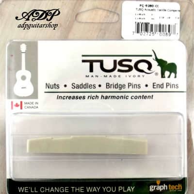 GraphTech Tusq PQ-9280-C0 Acoustic Bridge saddle image 1