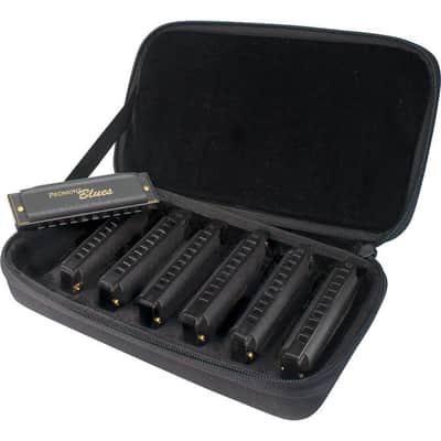 Hohner 7PC Piedmont Blues Harmonica Set | Keys of G,A,Bb,C,D,E,F image 2
