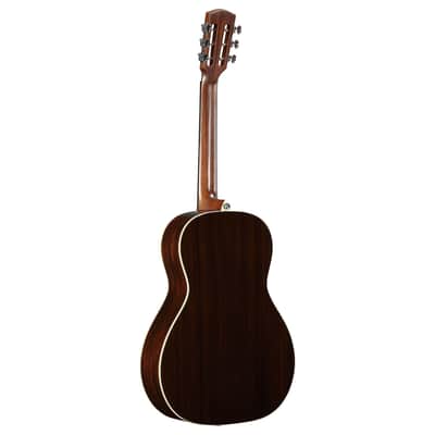 Alvarez LP70e Herringbone Sunset Parlor Guitar (Herringbone) with FlexiCase/Pickup - Sunset image 7