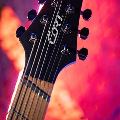 Cort KX307MS 7-String Multi-Scale (25.5Ã‚ 27Ã‚) - Open Pore Mahogany image 17