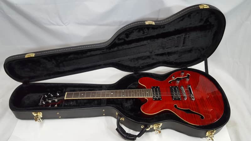 Paramount Premier SE Electric Violin Hollow Body Guitar with Hard Case - Nice! image 1