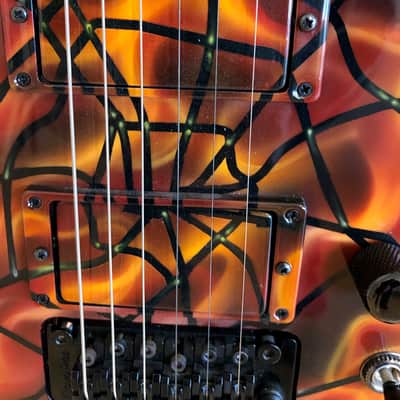 Jackson Custom Shop SL2 ML Spider & Brimstone Orange WO 9157 2016 image 10