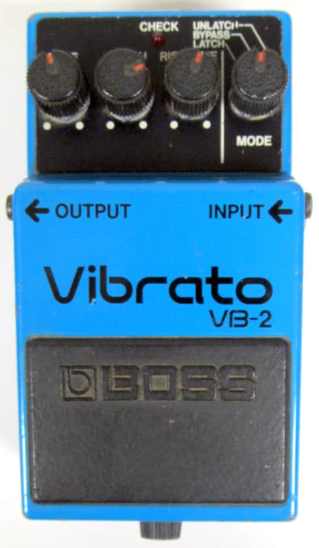 Used Boss VB-2 Vibrato (Black Label) 1982 - 1986 - Blue Made in Japan Excellent image 1