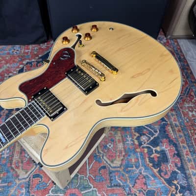 *VIDEO* Epiphone Sheraton II Semi-Hollow Body Natural w/Hard Case- 2008 image 7