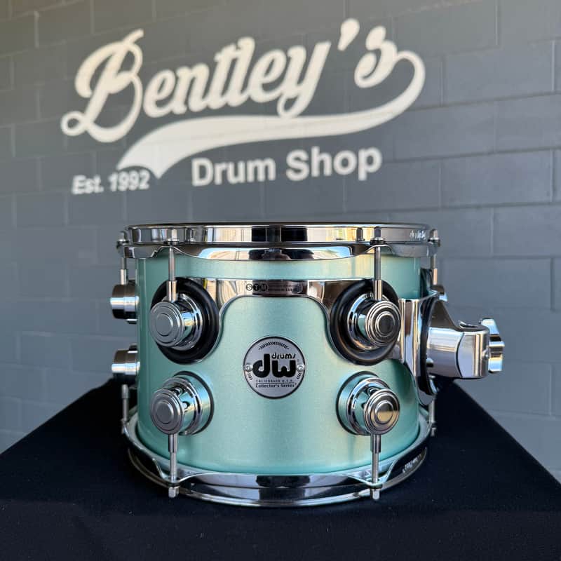DW Collector's Series 333 Pure Maple 7x10" Rack Tom in Seafoam Green Pearl Lacquer Custom w/ Chrome Hardware (Rm4) image 1