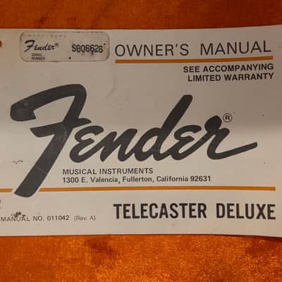 Vintage 1978 Fender Telecaster Deluxe Wine Red w/ OHSC & Owner's Manual - ONE OWNER, SUPER RARE!! image 2