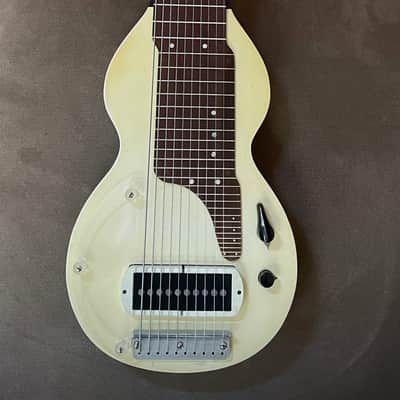 Epiphone Eddie Alkire E Harp 10-String Lap Steel, 1940s White image 15
