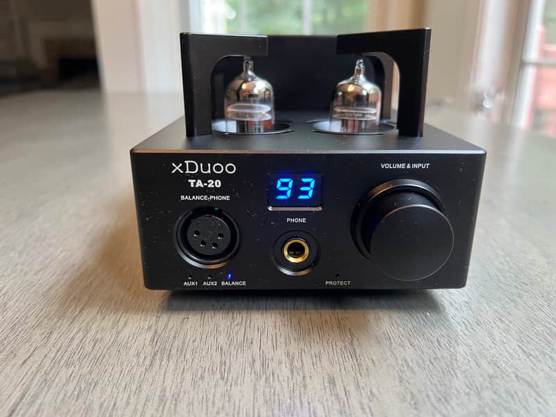 xDuoo TA-20 Balanced Tube Headphone Amplifier + 4-Pin XLR Splitter Cable | Headphone Amp & Tube Outboard Processor