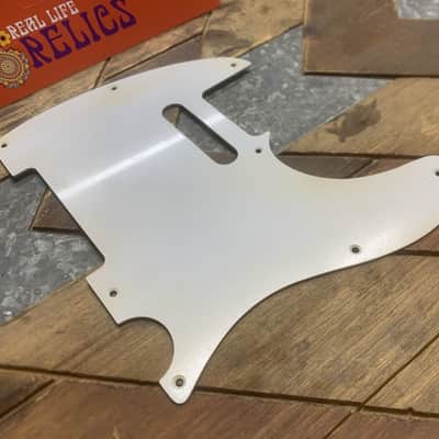 Real Life Relics White Telecaster® Pickguard 1 Ply 8 Hole THIN  [PGL4]