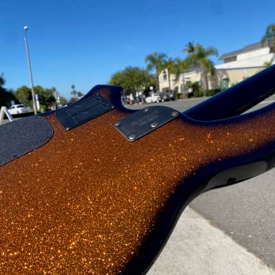 2022 Music Man Bongo 4 String HH Bass - Harvest Orange Gold Stingray image 20