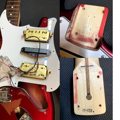 Fender ST-STD Standard Series Stratocaster HSH MIJ 2013 Candy Apple Red Japan w/ Bag image 19