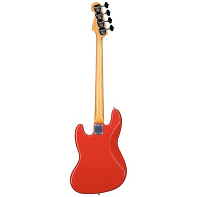 Fender Vintera II '60s Jazz Electric Bass, Rosewood Fingerboard (with Gig Bag), Fiesta Red image 6
