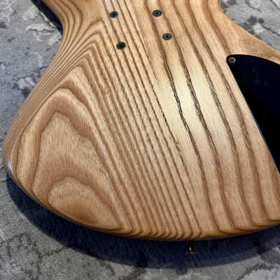 Phantom Mephisto 5 String active left handed lh Bass Open Swampash Ebony birdseye maple headstock lefty - Nature image 10
