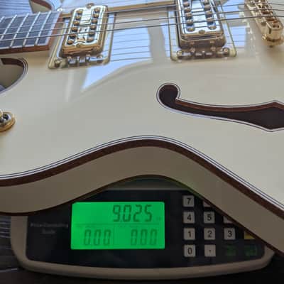 Gretsch Falcon Center Block LTD Double-Cut w/ String-Thru Bigsby - Vintage White image 8