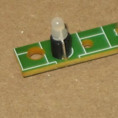 very lightly used genuine BOSS LED (has white bulb that lights RED) from BF-3 Flanger (NO pedal included) on very small green rectangle shape circuit board with three wire ribbon (genuine Boss item)  2000s to 2020s (specifically from 2018) image 16