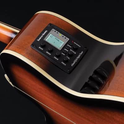 Washburn Festival EA15 Mini Jumbo Cutaway, Acoustic Electric Guitar, Tobacco Burst image 3