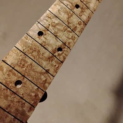 EXHIBITION GRADE BIRDSEYE MAPLE STRAT GUITAR NECK FITS FENDER & WARMOTH image 4