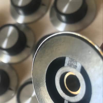 Set of x8 vintage NOS Laney supergroup Toya Japan skirted amplifier control knobs - Soundcity 1960’s image 2