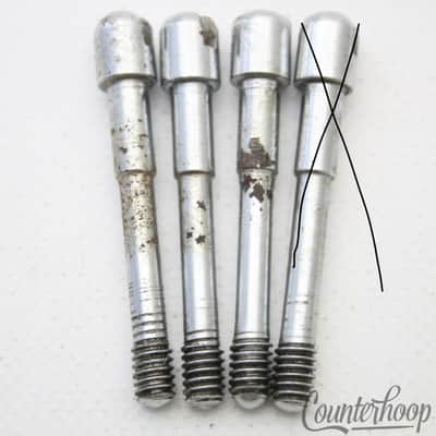 Premier 3x 1 5/8"Slotted Tension T-Rods Snare/Floor Tom Drum Elite Vintage60s UK image 1