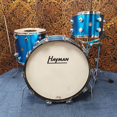 Hayman Vibrasonic 1970s Shell Pack In Electric Blue- 24″,13″ & 16″ image 2