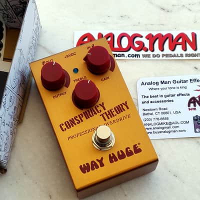 Way Huge WM20 Smalls Conspiracy Theory with ANALOG MAN diodes Professional Overdrive - Gold Klon Centaur image 3