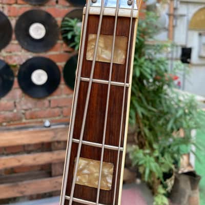 Vintage rare Japan Gneco Greco Jazz Bass matsumoku Maxon pickups 1974 Sunburst image 10