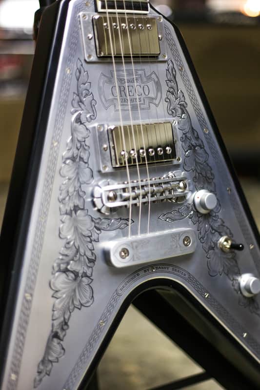 2009 GRECO ZEMAITIS GZV-500MF FLYING V METAL TOP HETFIELD OHSC