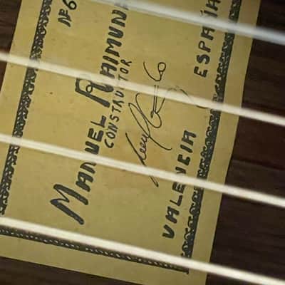 Manuel Raimundo Hand Built N660-E  Acoustic ( Bone saddle & Nut ) 3steel+3 Nylon Strings Flamenco Classical 1980's to 2000's  - Thin Gloss Coate image 20