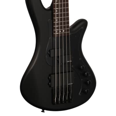 Schecter Stiletto Stealth 5 Bass Sat Black image 9