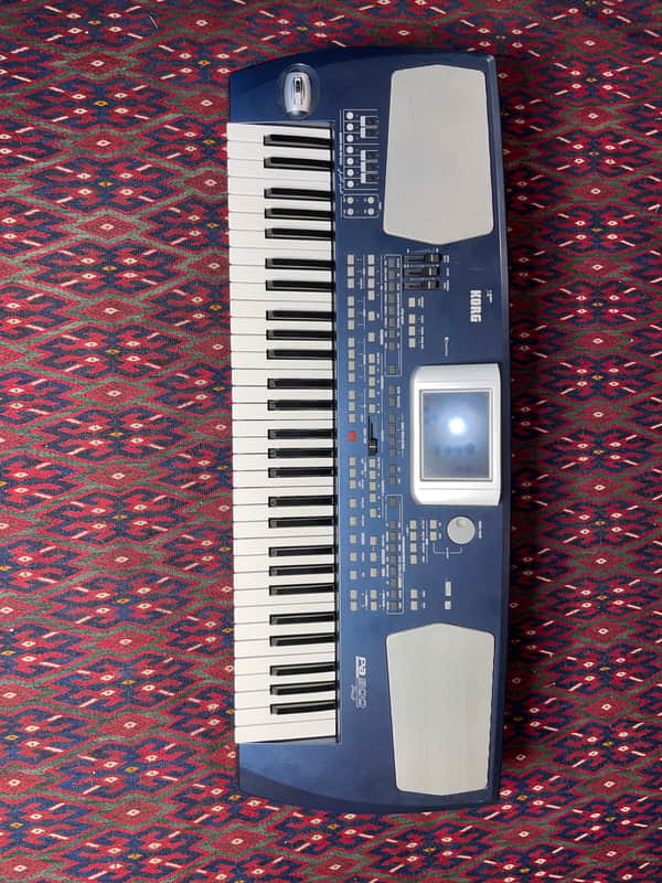 Korg Pa500 61-Key Professional Arranger Keyboard 2000s - Blue image 1