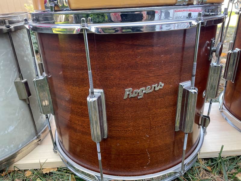 Rogers 12x15 Marching Drum 1960-70’s - Mahogany image 1