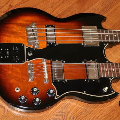 1968 Gibson EBS-1250 Double neck guitar Rare with Fuzztone image 1