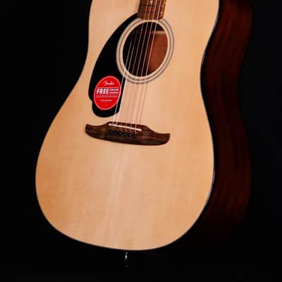 Fender California Standard Redondo Left-Handed, Spruce Top, Black Pickguard, Natural image 2
