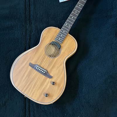 Fender Highway Parlor Acoustic-Electric Guitar, Satin Mahogany, 5lbs. 10.2oz #MXA2402512 image 3