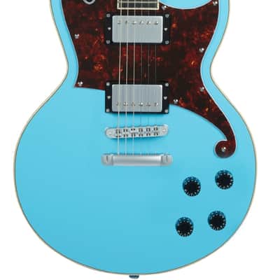D'Angelico Premier Brandon Niederauer Atlantic Guitar, Sonic Blue, DAPATLTAZCS image 1