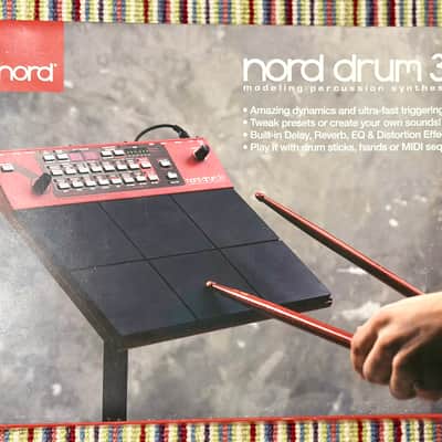 Nord Drum 3P 6-Channel Modeling Percussion Synthesizer 2016 - Present - Red image 4