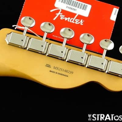 LEFTY Fender Player II Telecaster Tele NECK + TUNERS, Rolled Edges image 6