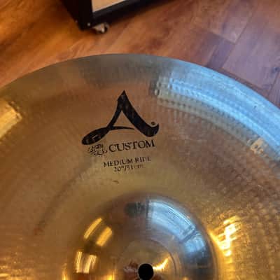 Zildjian 20" A Custom Medium Ride Cymbal 2002 - Present - Brilliant image 2
