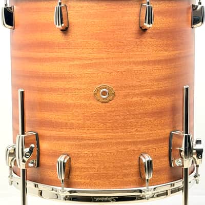 Slingerland Radio King Prototype drum set Satin Mahogany. 13/16/22/6.5 image 17