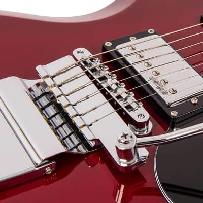 Vintage VS6V ReIssued with vintage style Vibrato - Cherry Red (VS6VCR) image 9