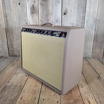 Fender Vibrolux Amp Wheat Grille 1962 - Brown Tolex image 3