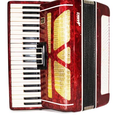 Piano Accordion for Adults Almaz 120 Bass made in Russia Straps Case 1912, Keyboard Accordian, Amazing sound. image 5