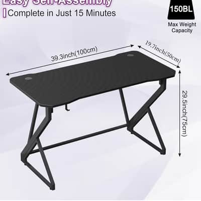 Music Production Desk - Studio Table Workstation with K-Shaped Legs for Producers image 3