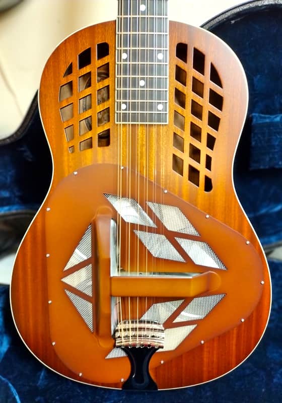 National Reso-Phonic M1 Tricone 12-String 2024 Mahogany Bild 1
