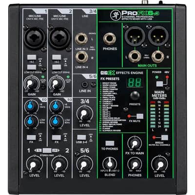 Mackie ProFX6v3 6-Channel Professional Effects Mixer with USB image 1
