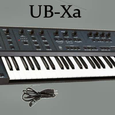 Behringer UB-Xa 16-Voice 61-Key Synthesizer 2023 - Present - Blue with Wood Sides image 1