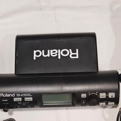 Roland TD-4 V-Drums Drum Module w/ Power Supply Cable Harness Mount & Plate image 7