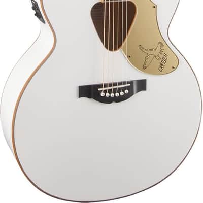 Gretsch G5022CWFE Rancher Falcon Jumbo Acoustic Electric Guitar - White image 3