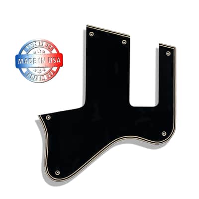 5 ply Black/Cream WIDE BEVEL Pickguard for Gibson Les Paul Special Double Cut Reissue & VOS image 2