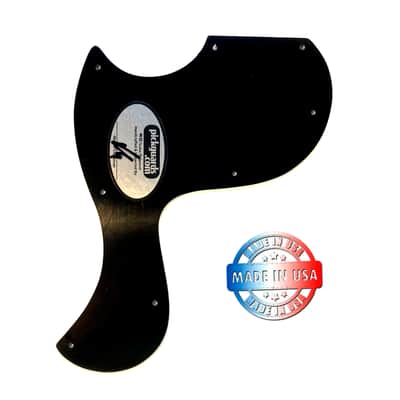 Black/White *2 Ply Style MODIFIED Pickguard for 2018 to present Gibson SG Junior Made in USA image 4